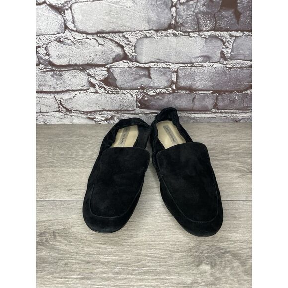 Saks Fifth Ave Gessi Black Suede Leather Flats Loafers Women’s Sz 9M US/39.5EU - Picture 14 of 16